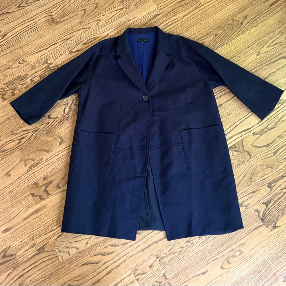 Hatch Maternity Navy Jacket O/S